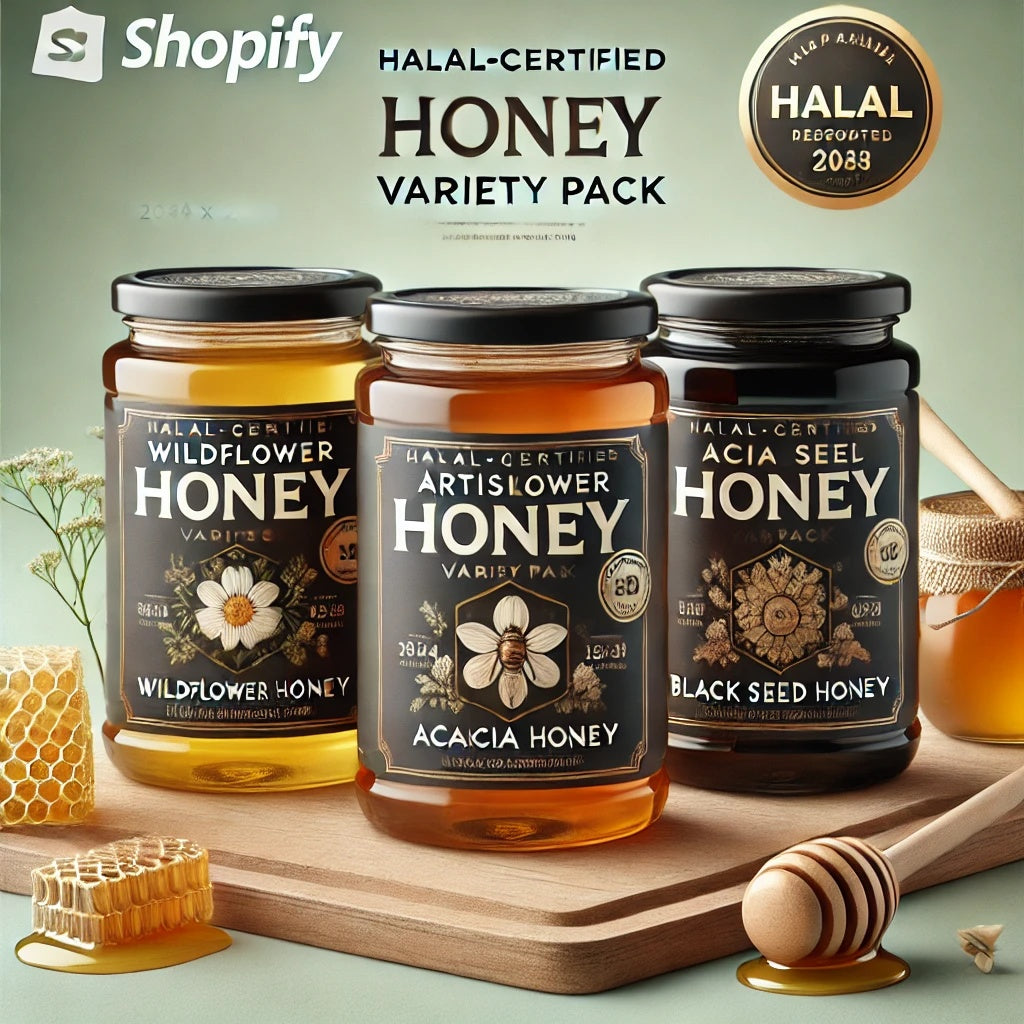 Halal Artisanal Honey Variety Pack