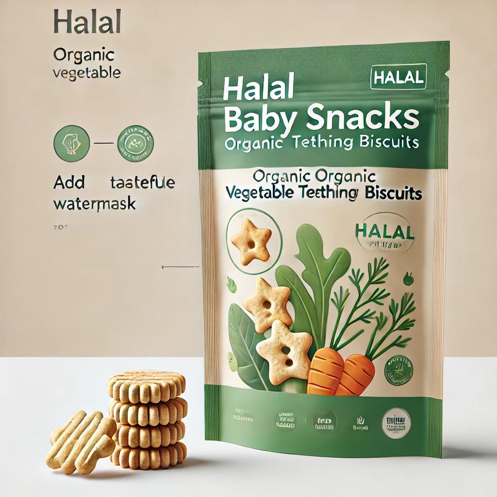 Halal Baby Snacks – Organic Vegetable Teething Biscuits