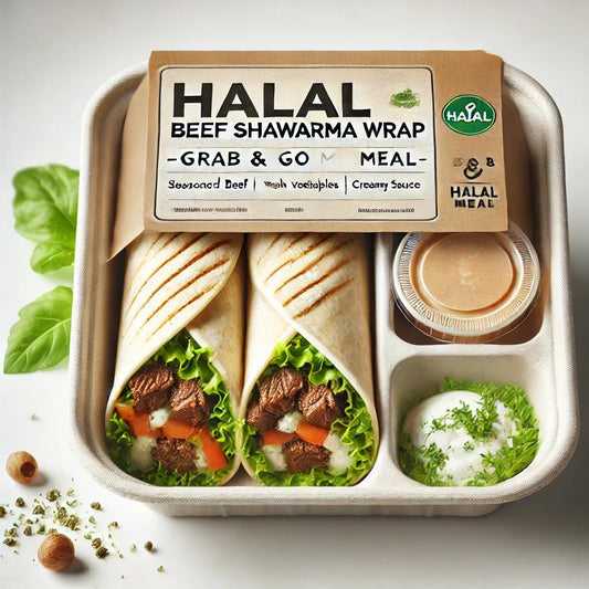 Halal Beef Shawarma Wrap – Grab & Go Meal