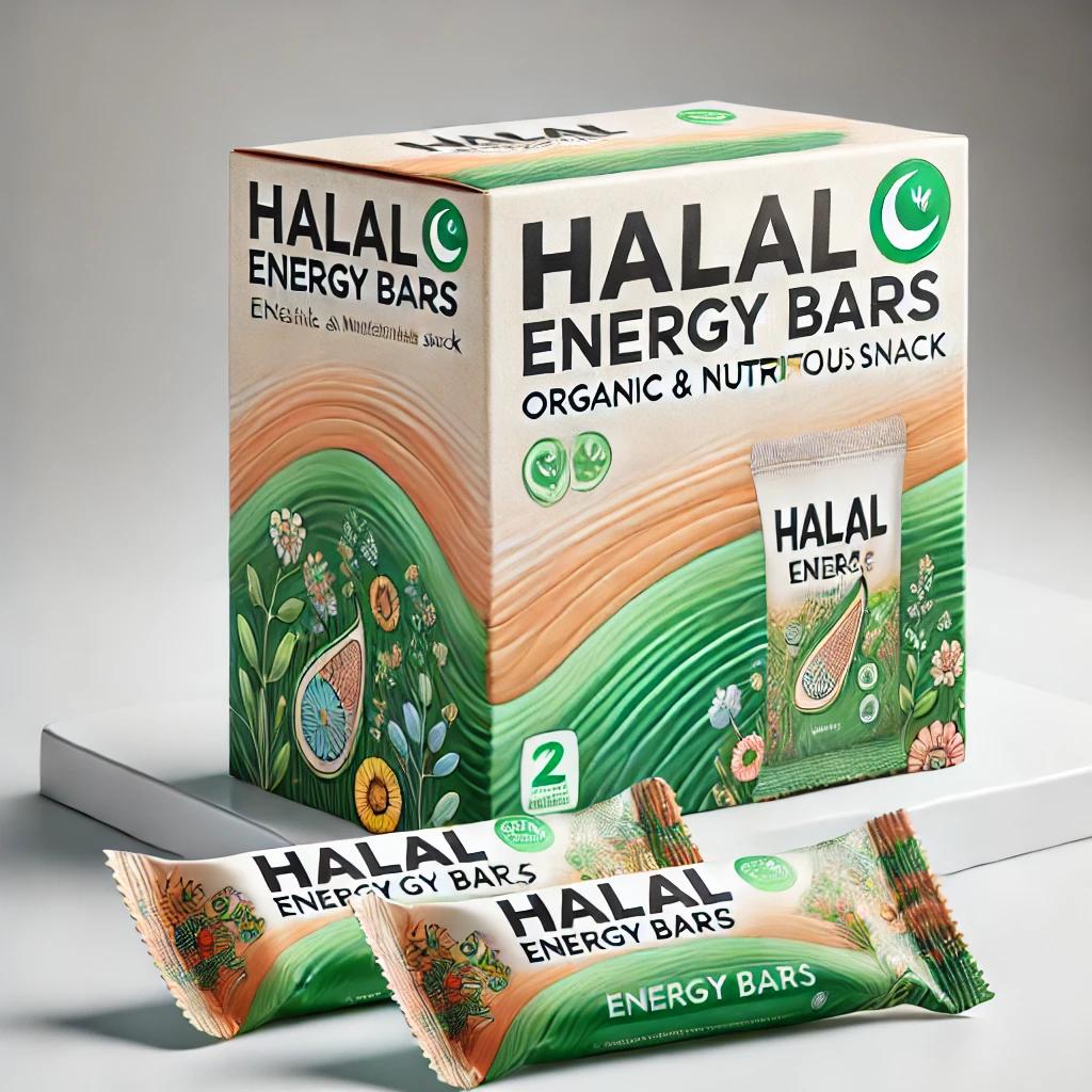 Halal protein powder bars (chocolate almond)