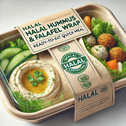 Halal Hummus & Falafel Wrap – Ready-to-Eat Quick Meal