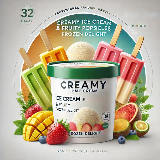 Creamy Halal Ice Cream & Fruity Popsicles – Frozen Delight