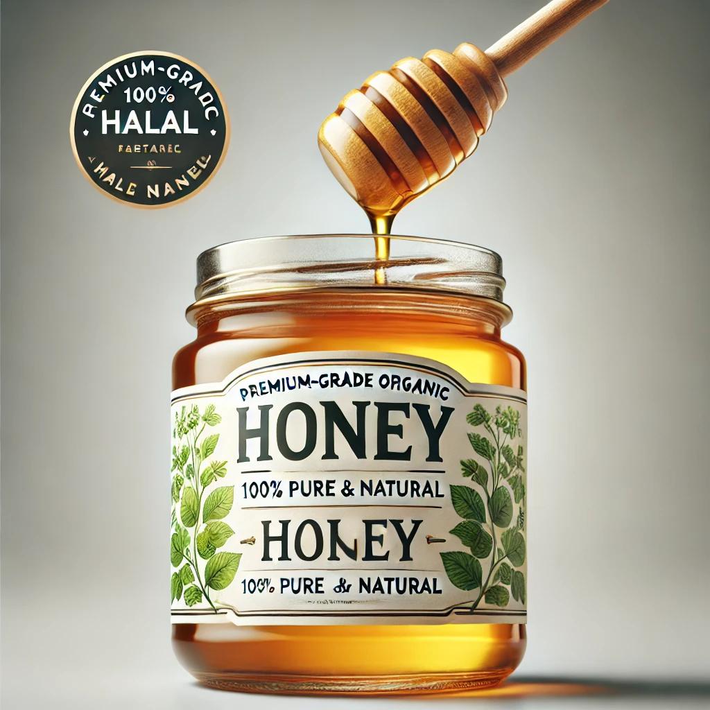 Premium-Grade Organic Halal Honey – 100% Pure and Natural