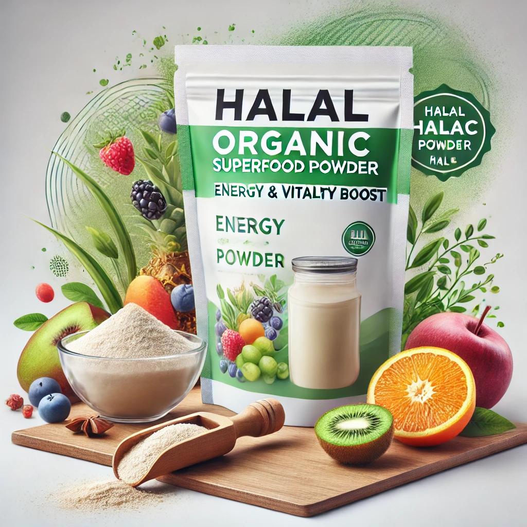 Vegan Plant-Based protein powder- halal - certified protein rich