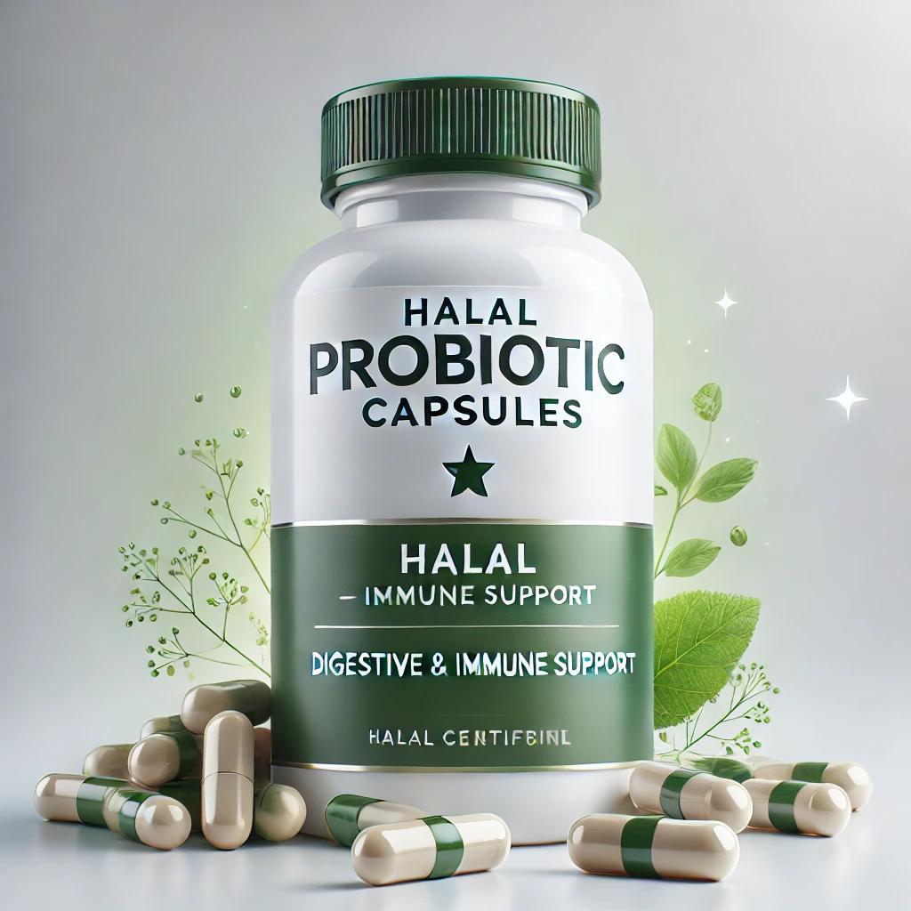 Halal Probiotic Capsules – Digestive & Immune Support