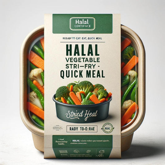 Halal Vegetable Stir-Fry - Ready-to-Eat Quick Meal