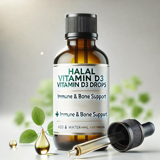 Halal Vitamin D3 Drops – Immune & Bone Support