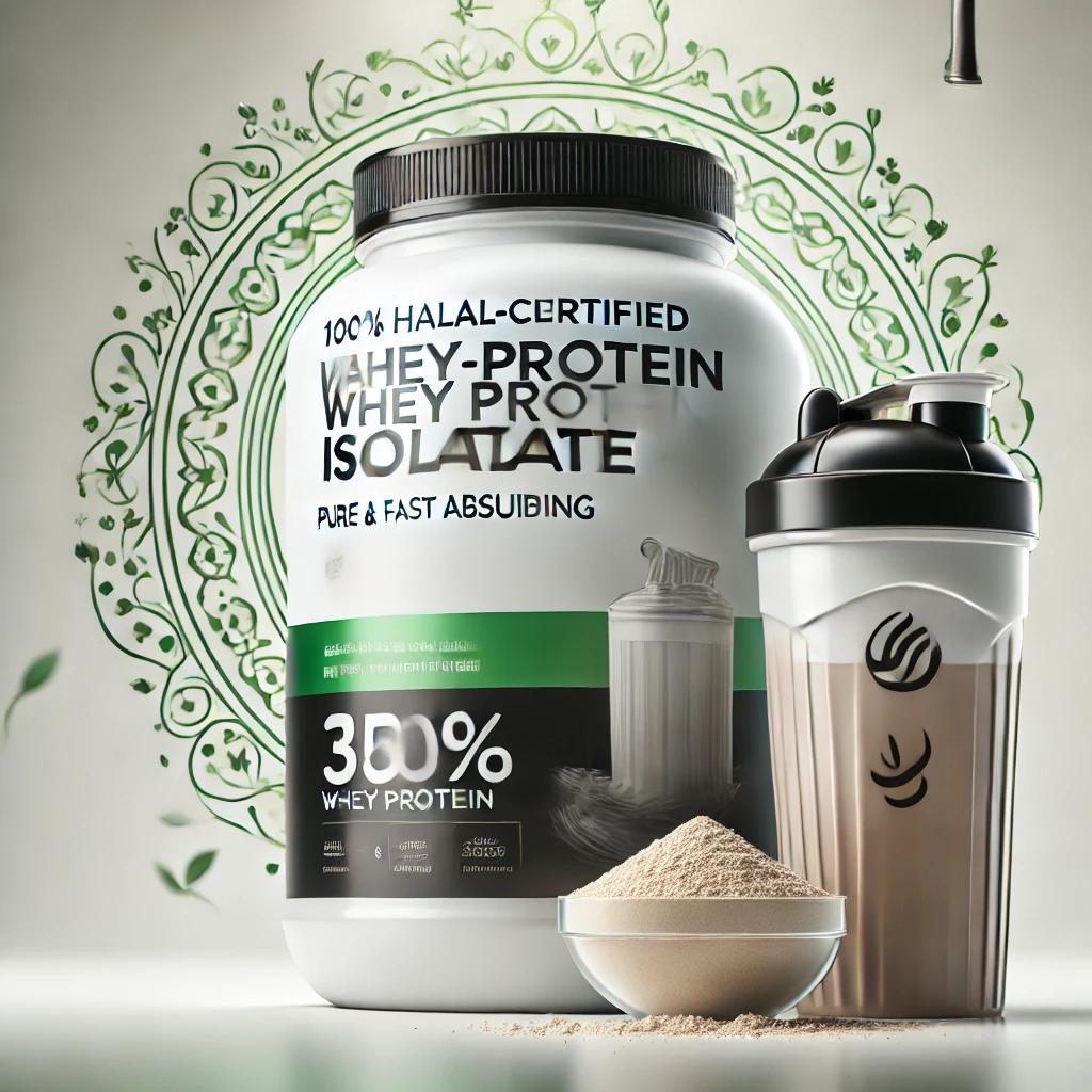 100% Halal-Certified Whey Protein Isolate – Pure & Fast Absorbing