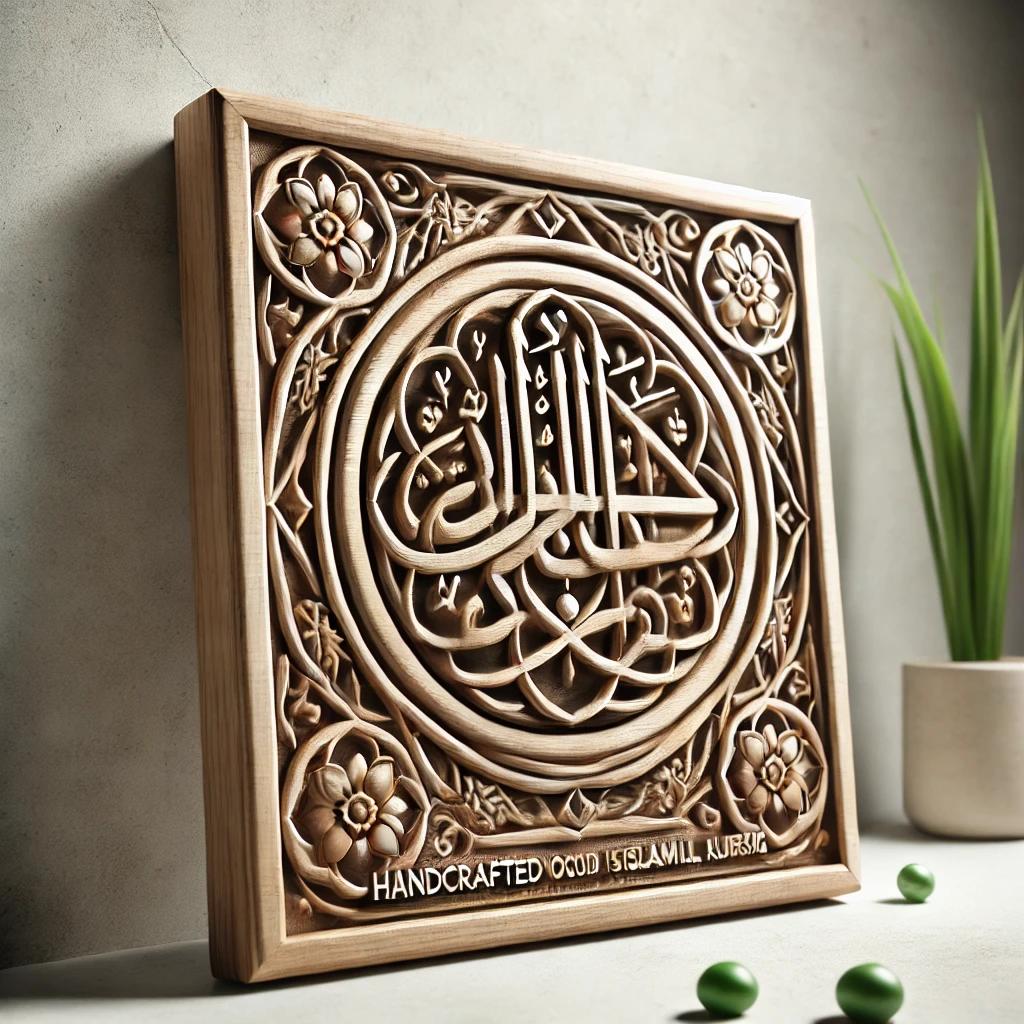 Handcrafted Wooden Islamic Wall Hanging – Ayatul Kursi